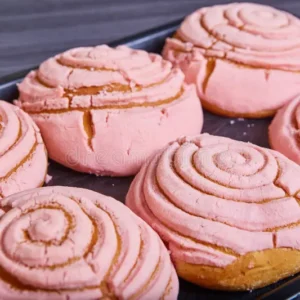 Strawberry Conchas | Fresh Mexican Pan Dulce | Con Amor by Her